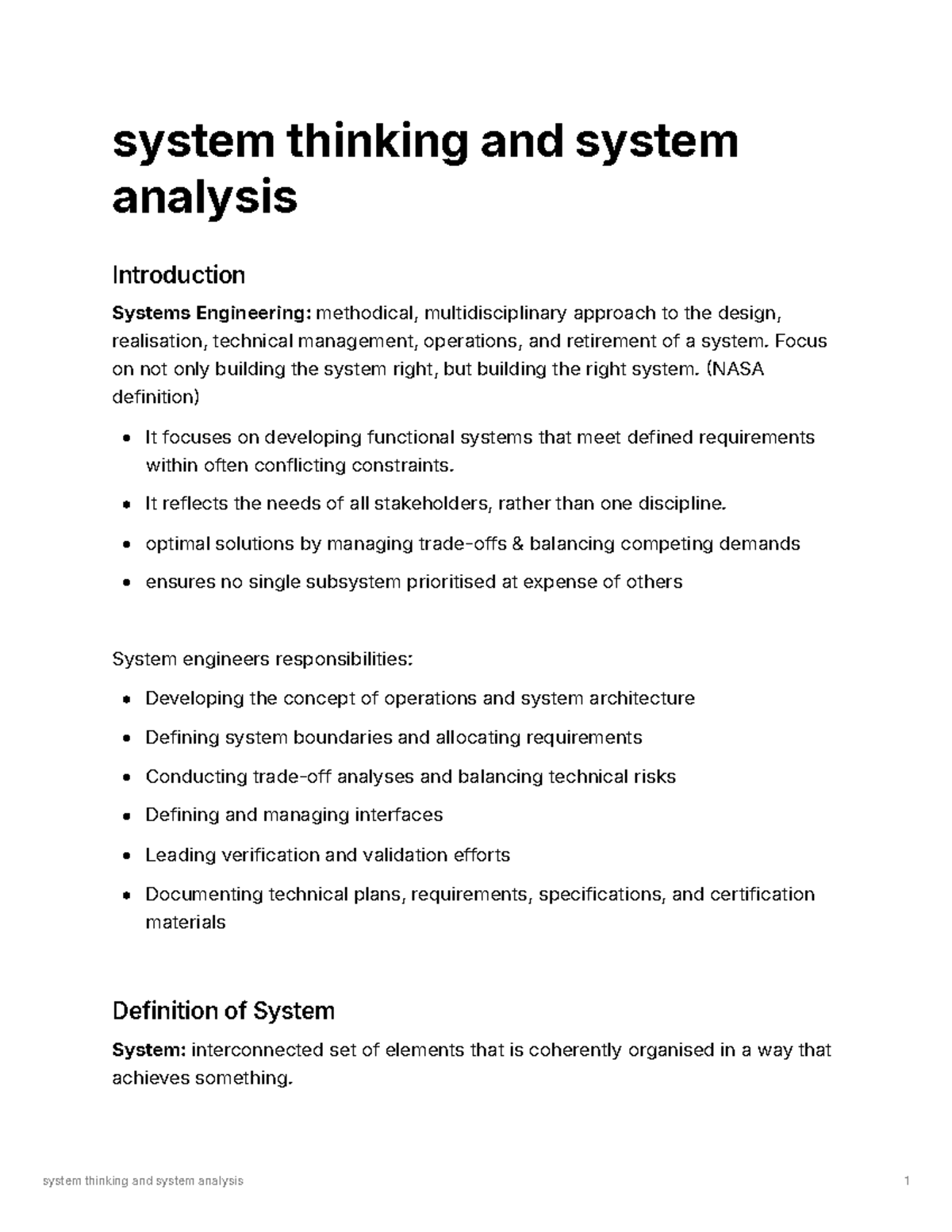 System Thinking and Analysis: A Comprehensive Overview in Systems ...