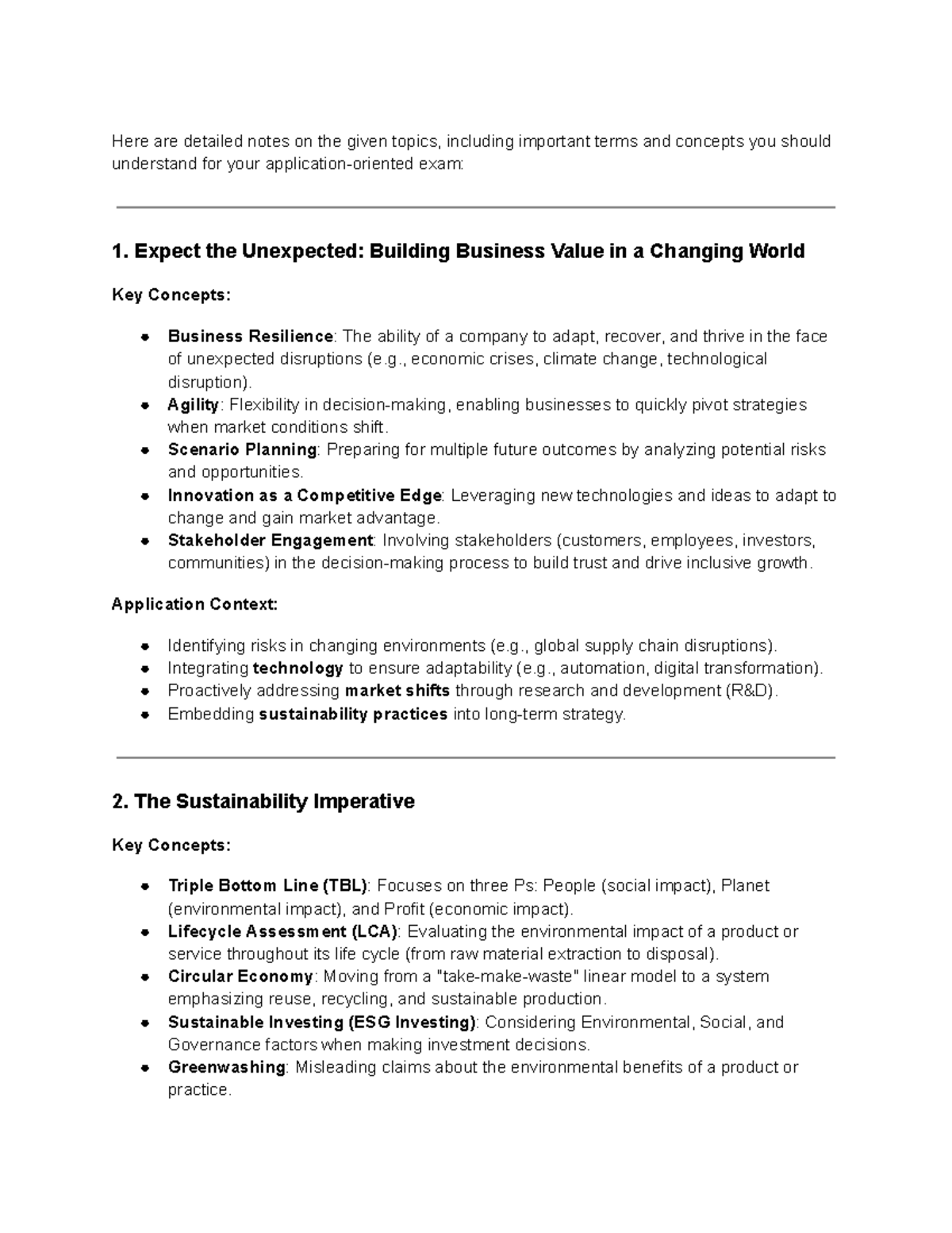 Untitled document (10) - Here are detailed notes on the given topics ...