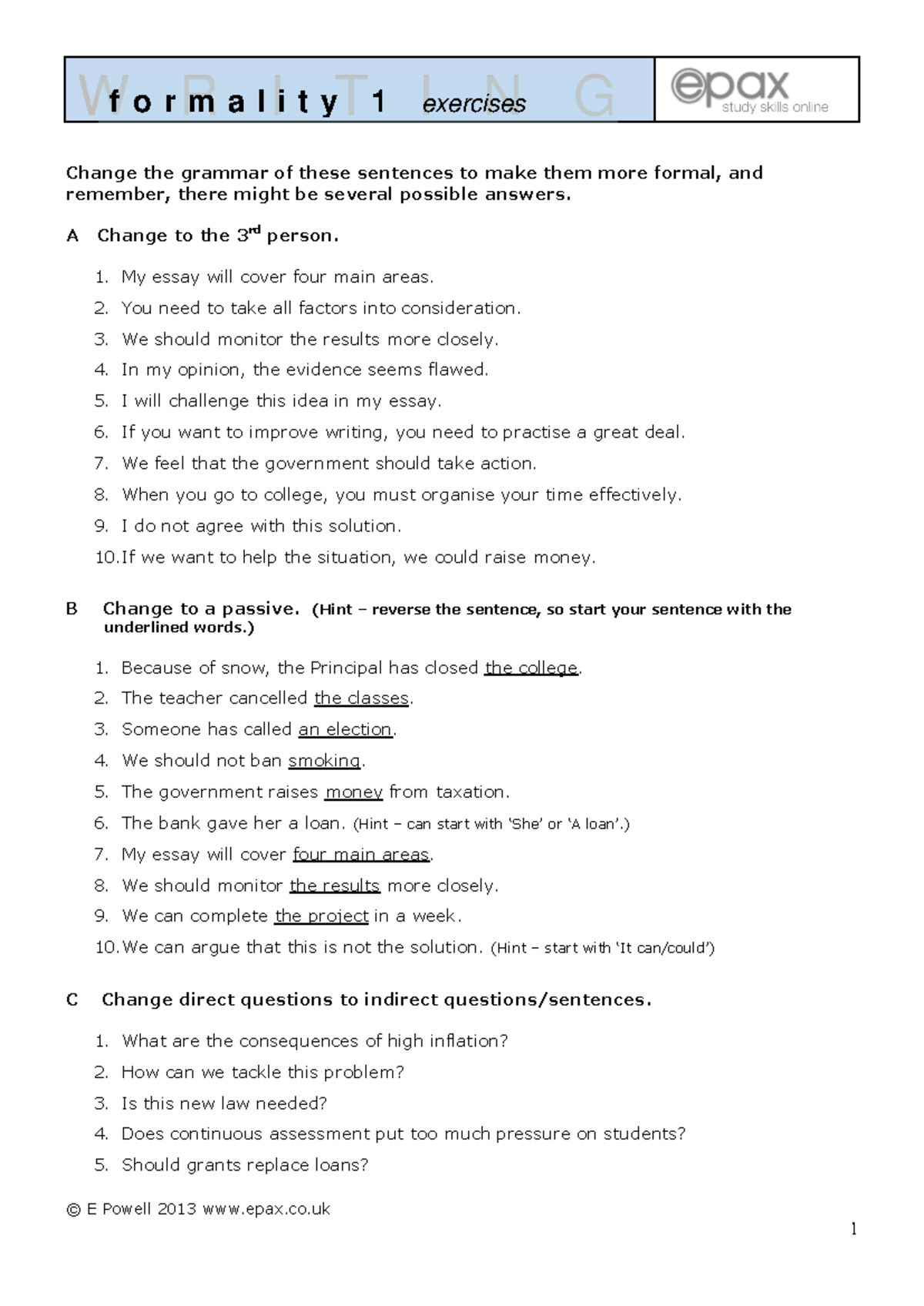 Academic Writing Formality Enhancements: A Comprehensive Guide - Studocu