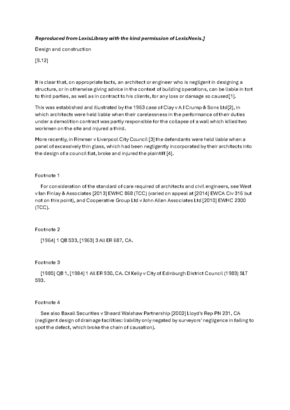 Law of Negligence and Nuisance (BUC 101) - Case Analysis and ...