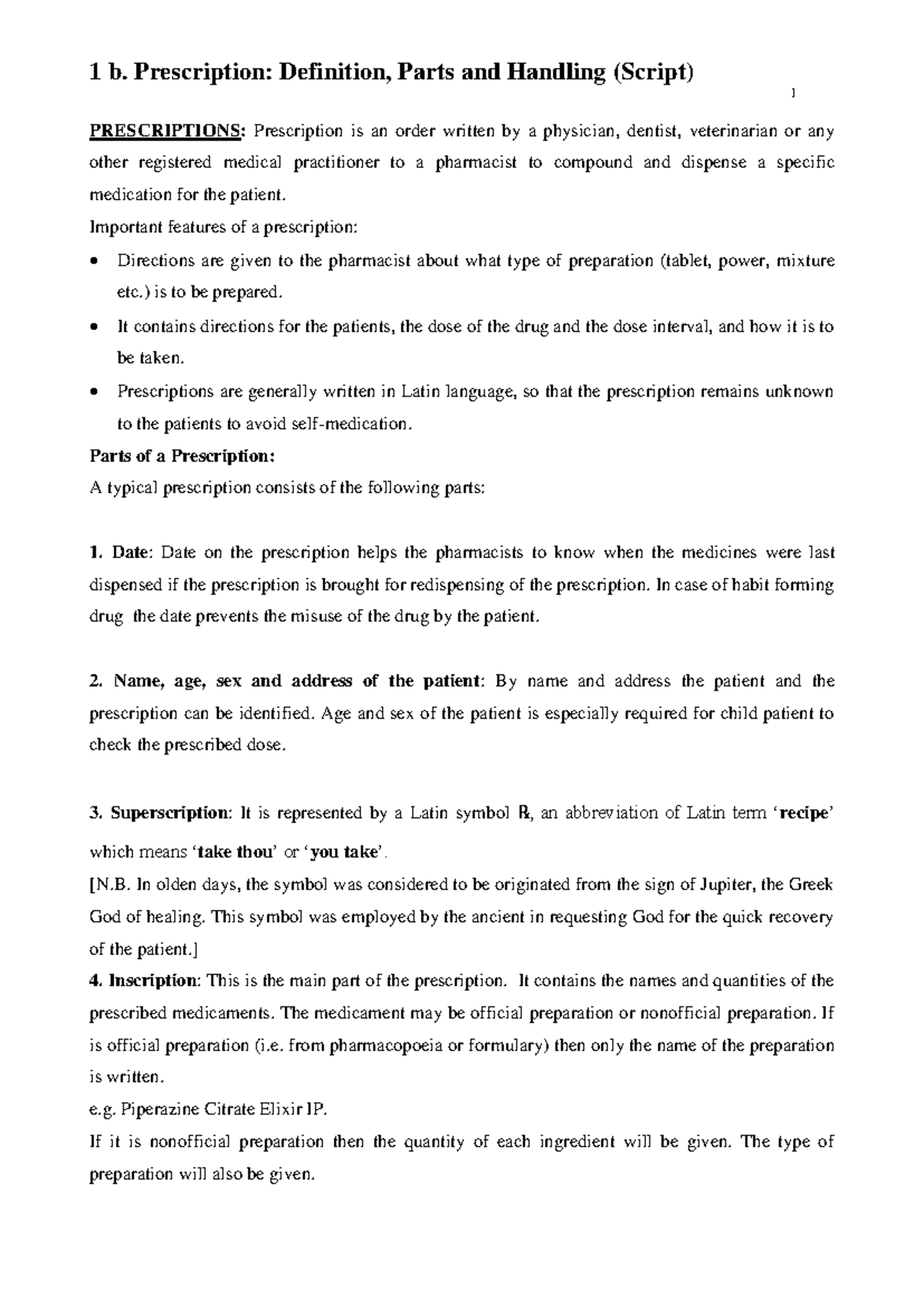 Pharmaceutics 101: Understanding Prescription Parts & Handling ...