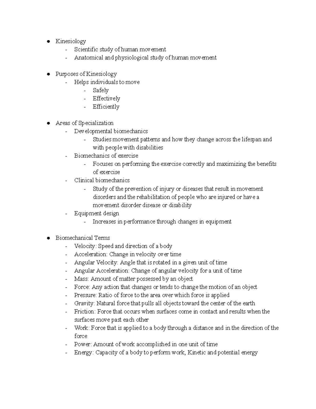 ES Chapter 5 Notes - Motor Behavior Goals of Motor Behavior ...