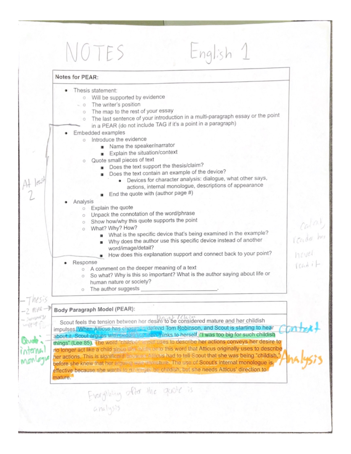 Notes - ENGL 1102 - Studocu