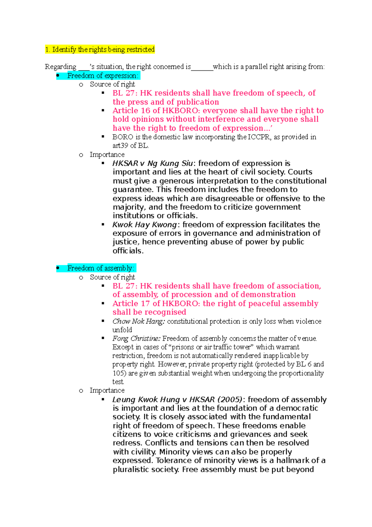 Consi PBQ appraoch - Exam notes regarding PBQ - Identify the rights ...