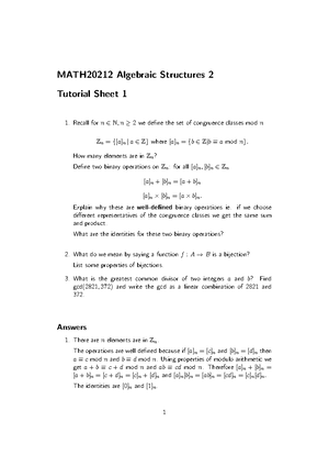 Test 2012, questions and answers - MATH20212 Algebraic Structures 2 ...
