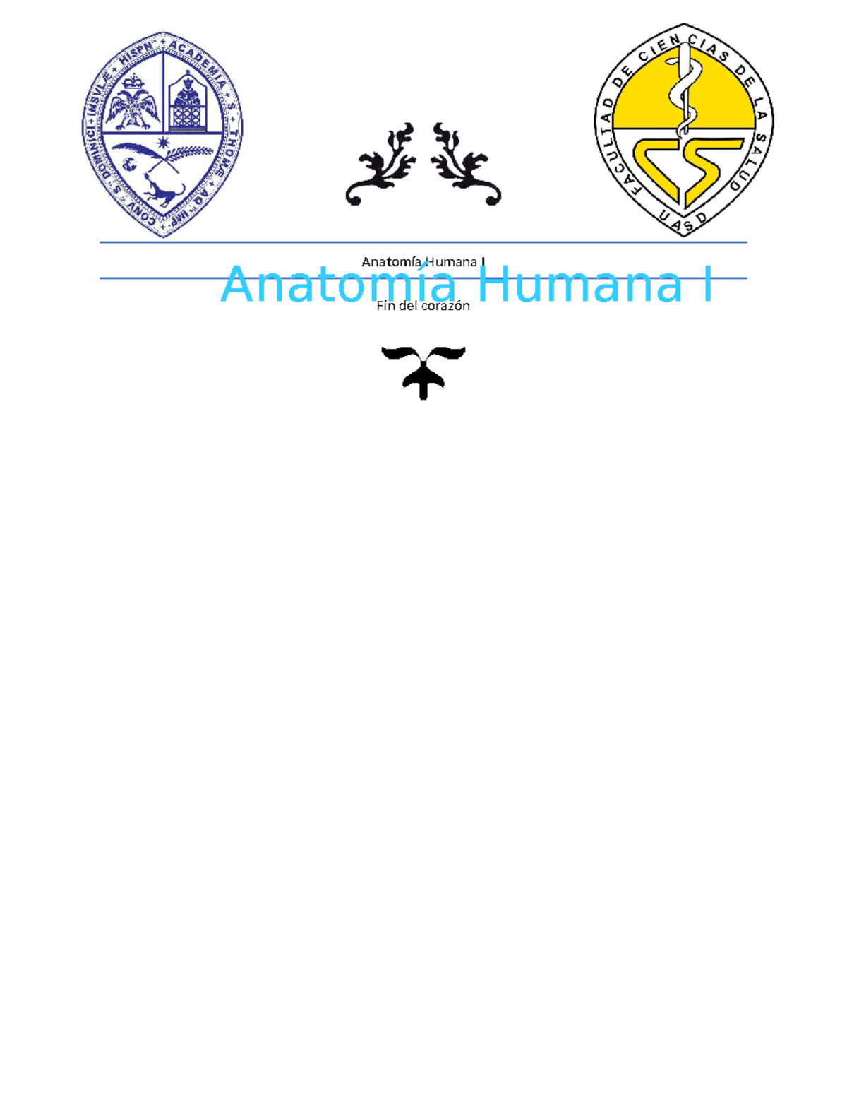 Anatomía Humana I: Estructura y Función del Corazón - Studocu