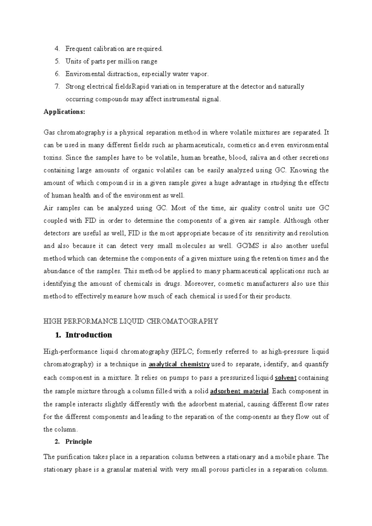 HPLC - Comprehensive Notes on High Performance Liquid Chromatography ...