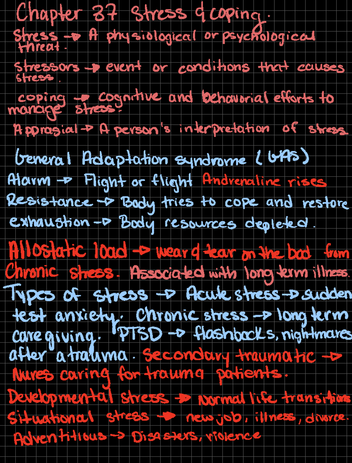 Chapter 37: Understanding Stress and Coping Mechanisms - Notes - Studocu