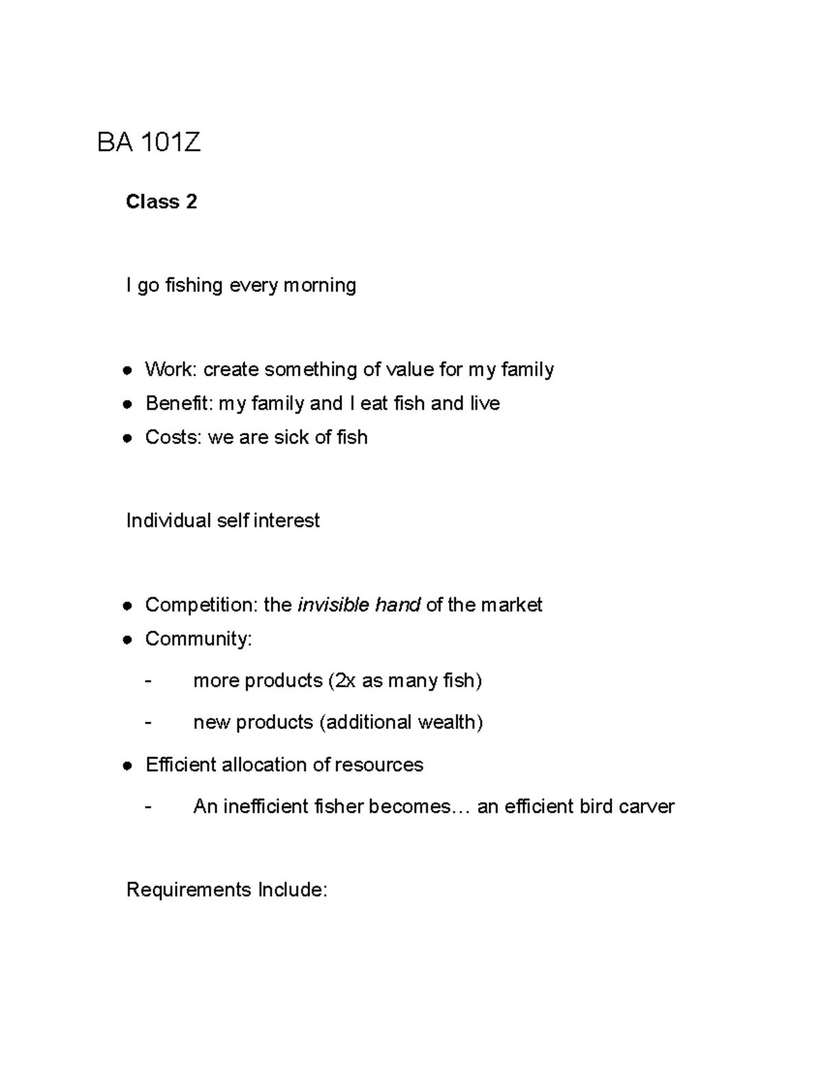 BA 101Z Notes: Economics, Marketing Principles & Business Cycles - Studocu