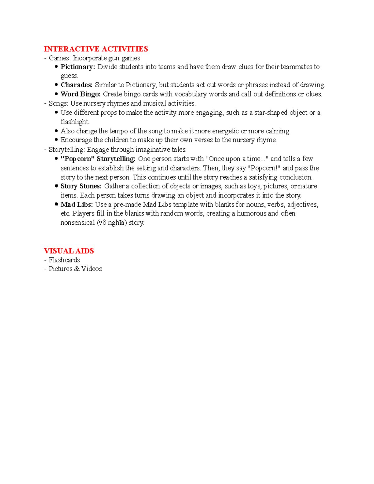 English activities 1: Interactive games and visual aids for learning ...