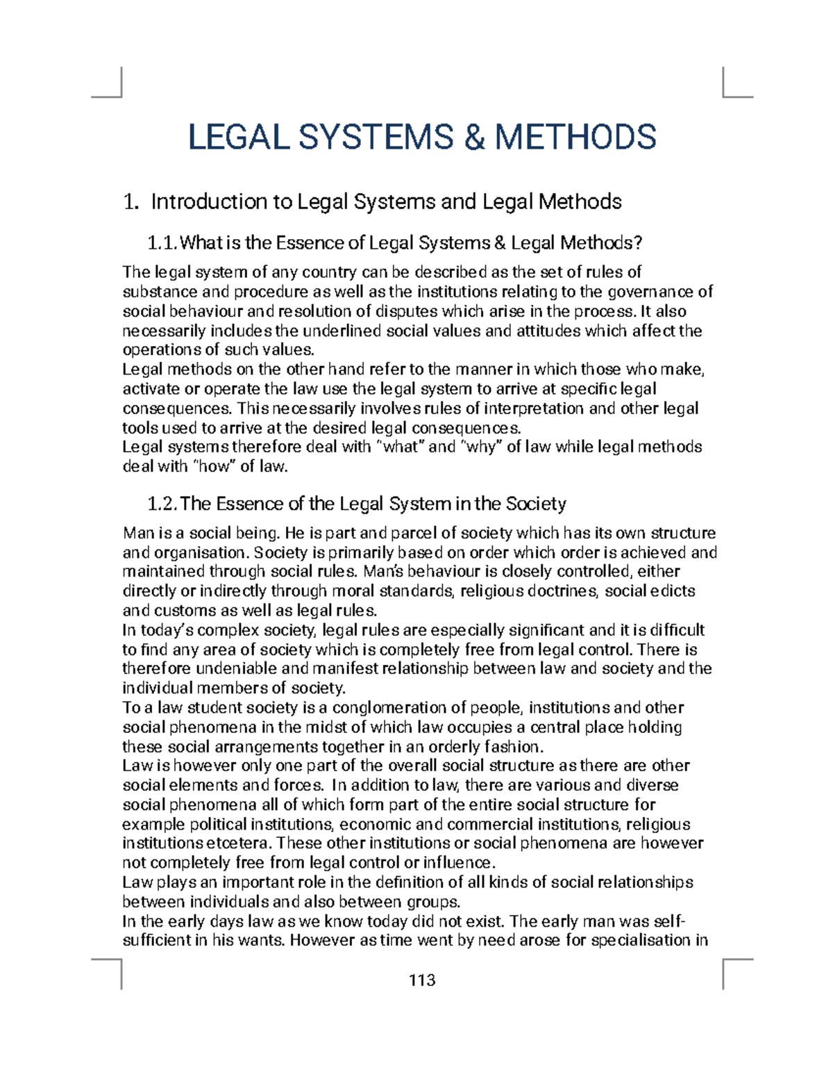 LEGAL SYSTEMS 1: Overview of Legal Frameworks and Processes in Kenya ...