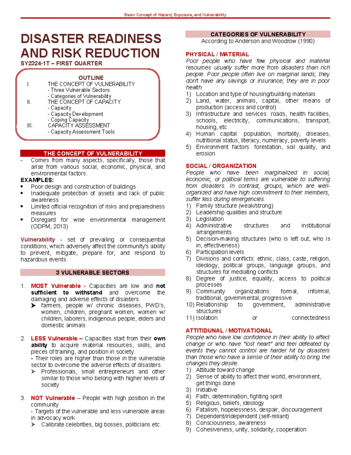 DISASTER READINESS & RISK REDUCTION: PHILIPPINE VOLCANIC HAZARDS ...