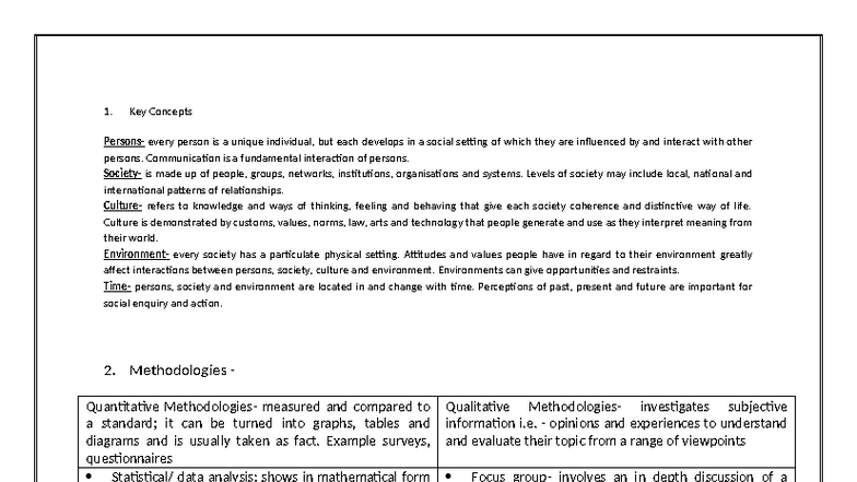 Society Culture Notes - Social Continuity and Change (SOC101) - Studocu