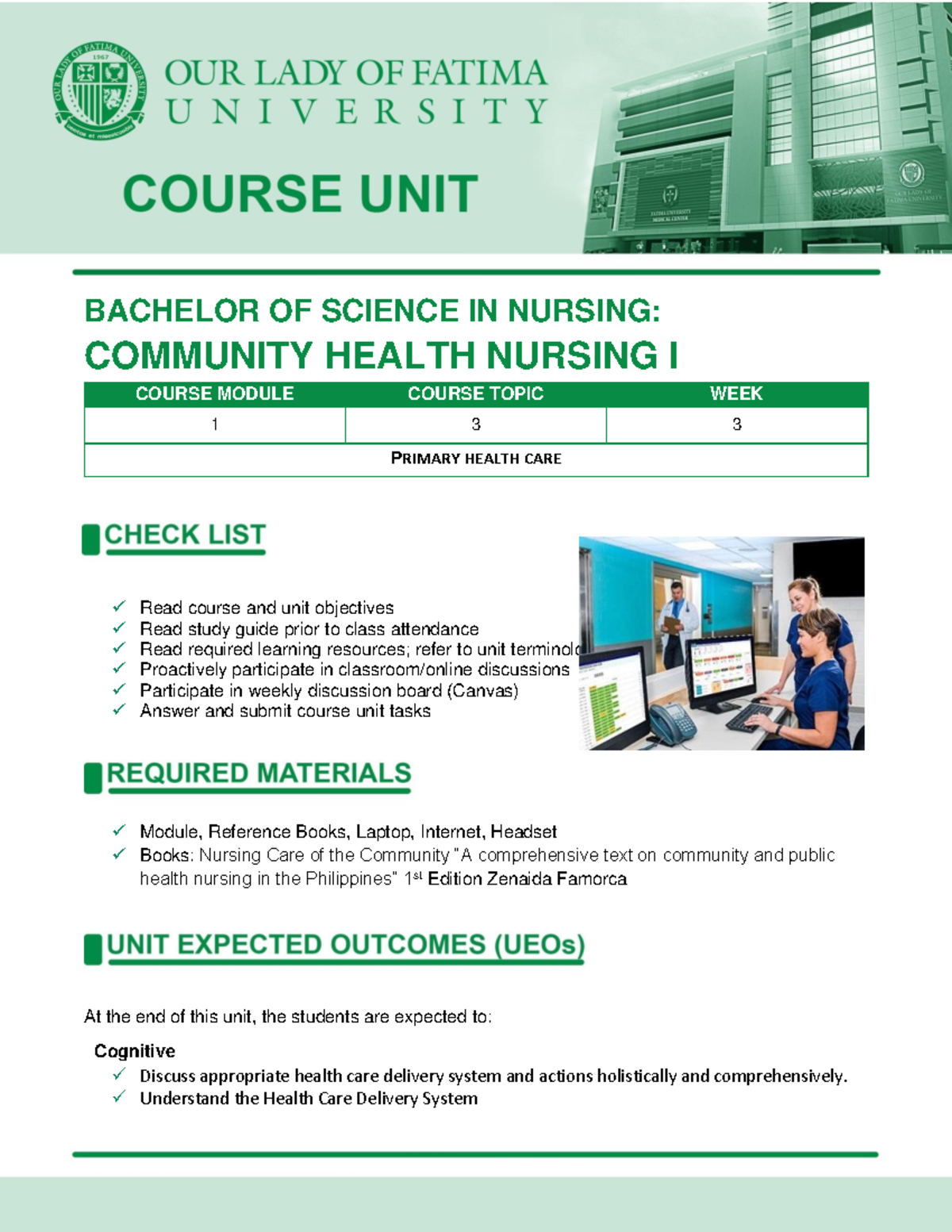 Week3highlighted - notes that can help with review - BACHELOR OF ...