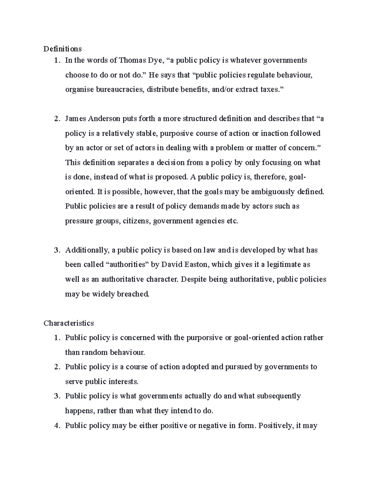 Public Policy Analysis in India: Definitions, Characteristics & Process ...