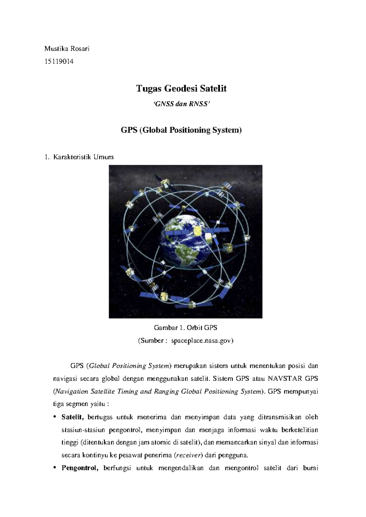 Tugas Geodesi Satelit: Global Positioning System & GNSS 9 - Studocu