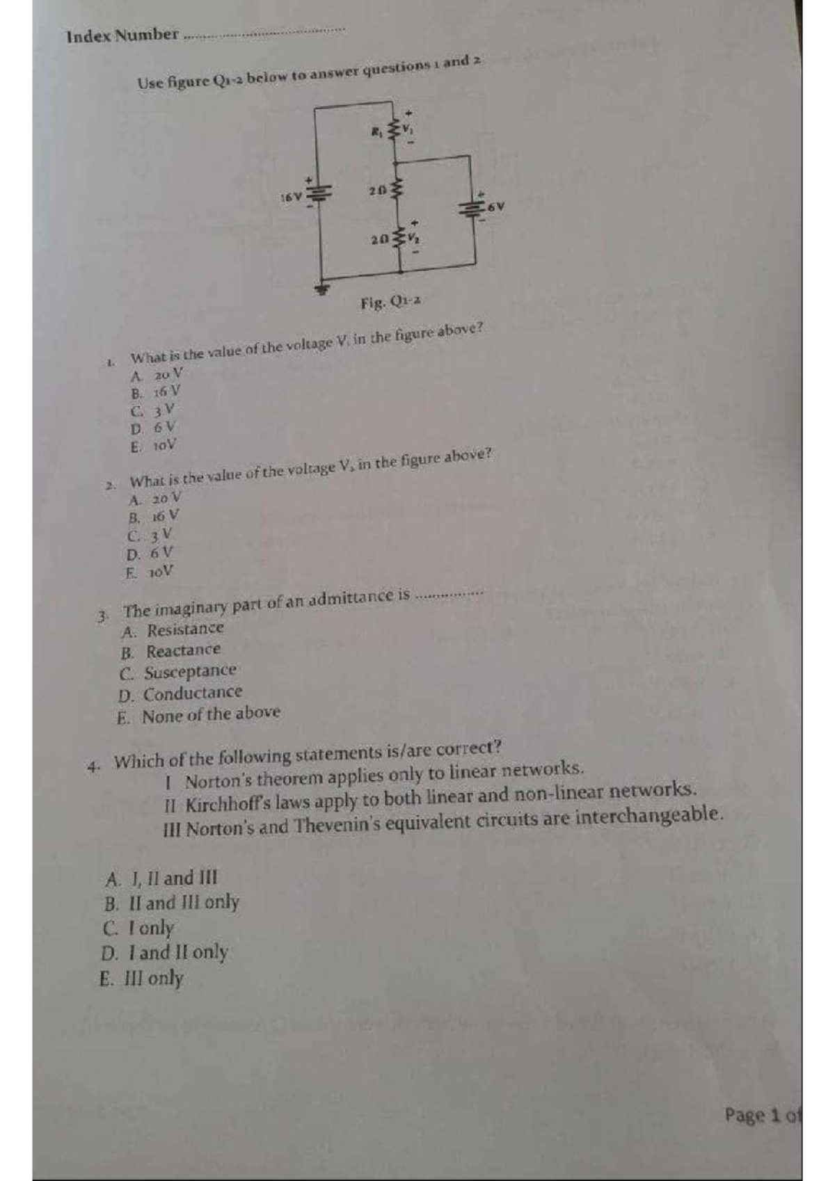EE 151 - Applied Practice: Past Exam Questions and Solutions - Studocu