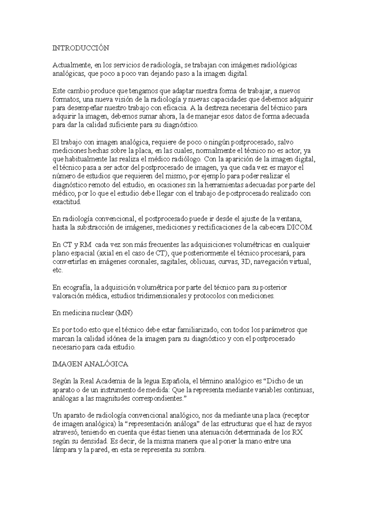 Apunts UD1 - Tratamiento de la Imagen en Radiología Digital - Studocu