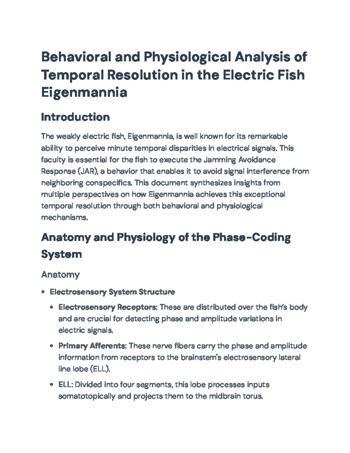 Behavioral & Physiological Insights on Temporal Resolution in ...