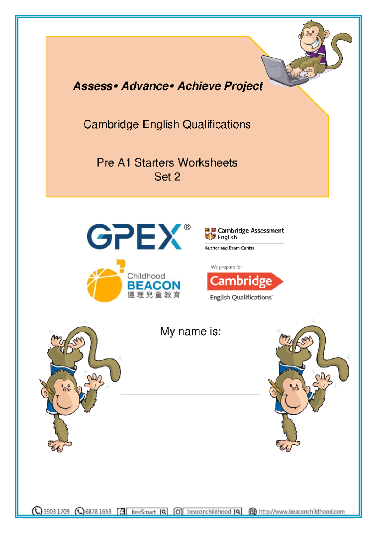 Beacon Starters Worksheet Set B - My name is ...