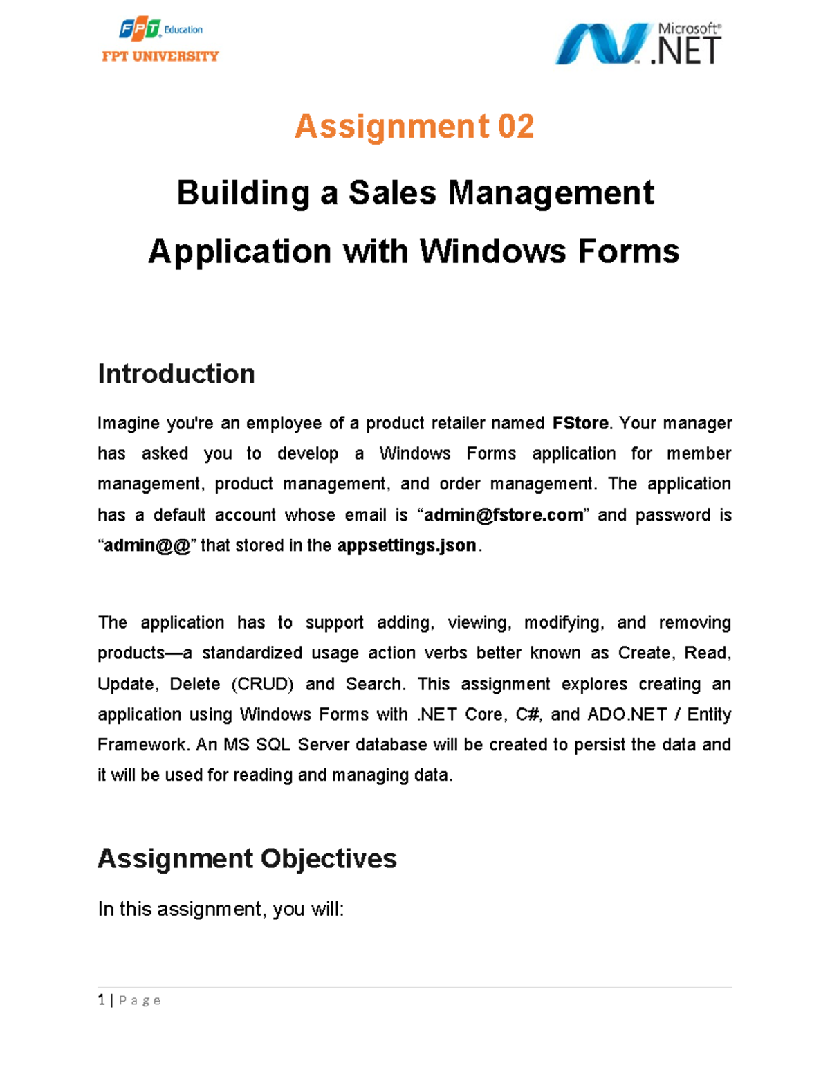 Assignment 02 Sales Management - Assignment 02 Building a Sales ...