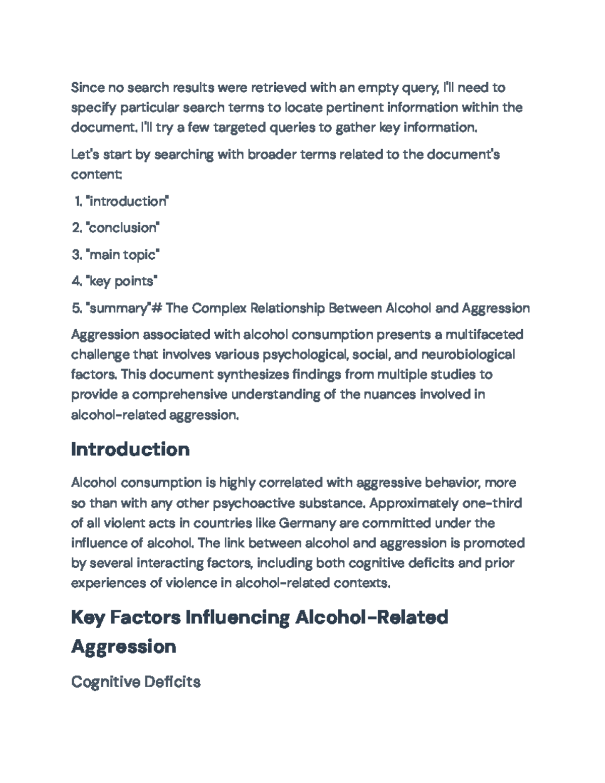 The Complex Relationship Between Alcohol and Aggression (Psych 101 ...