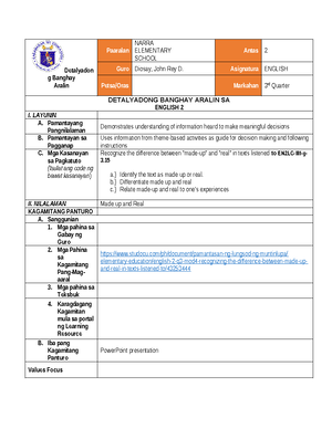 FS 3 Portfolio Content - sample - The following will be the contents of ...