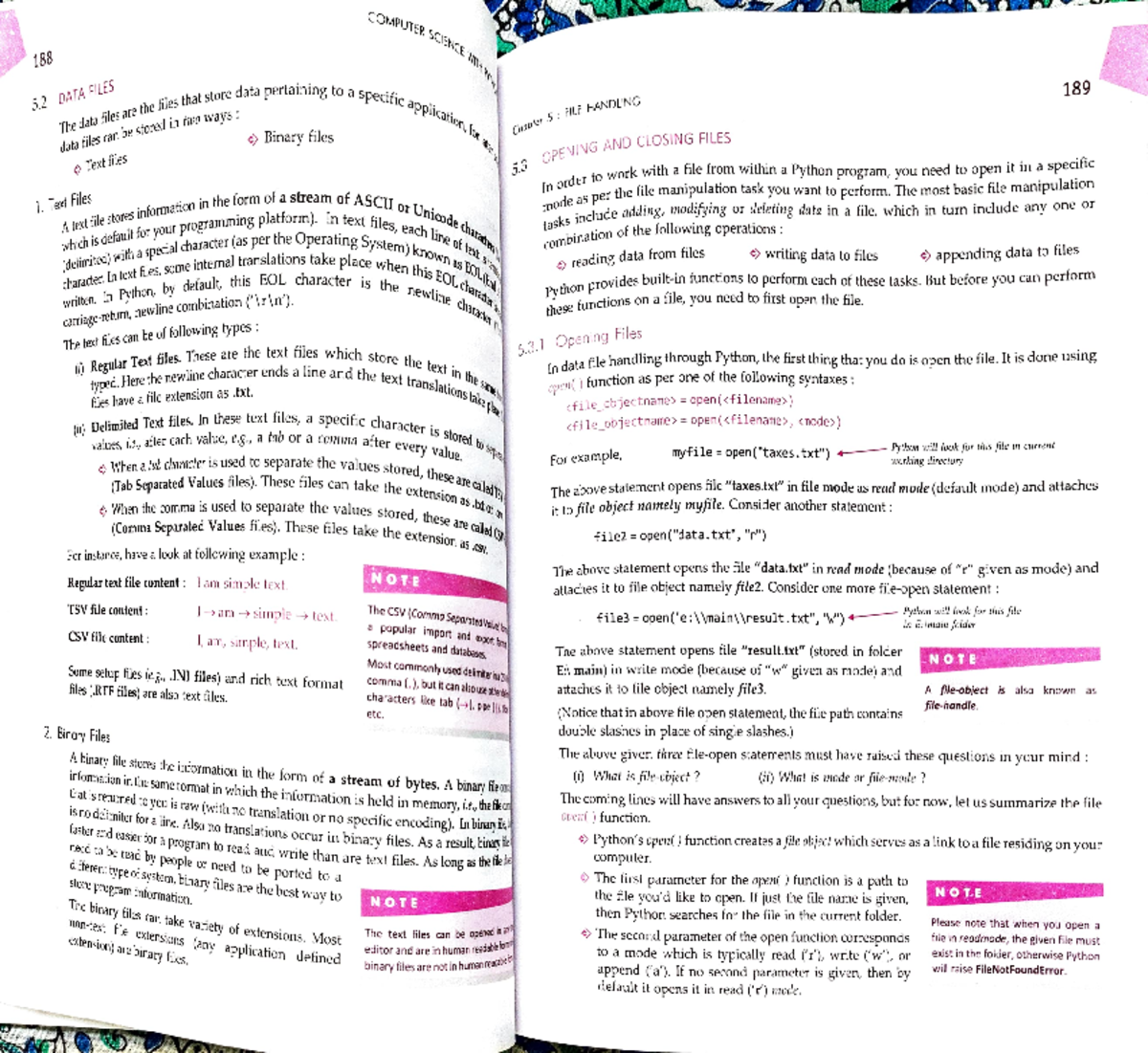 File Handling - 188 5 DATAFILES The datafiles arethefiles thatstore ...
