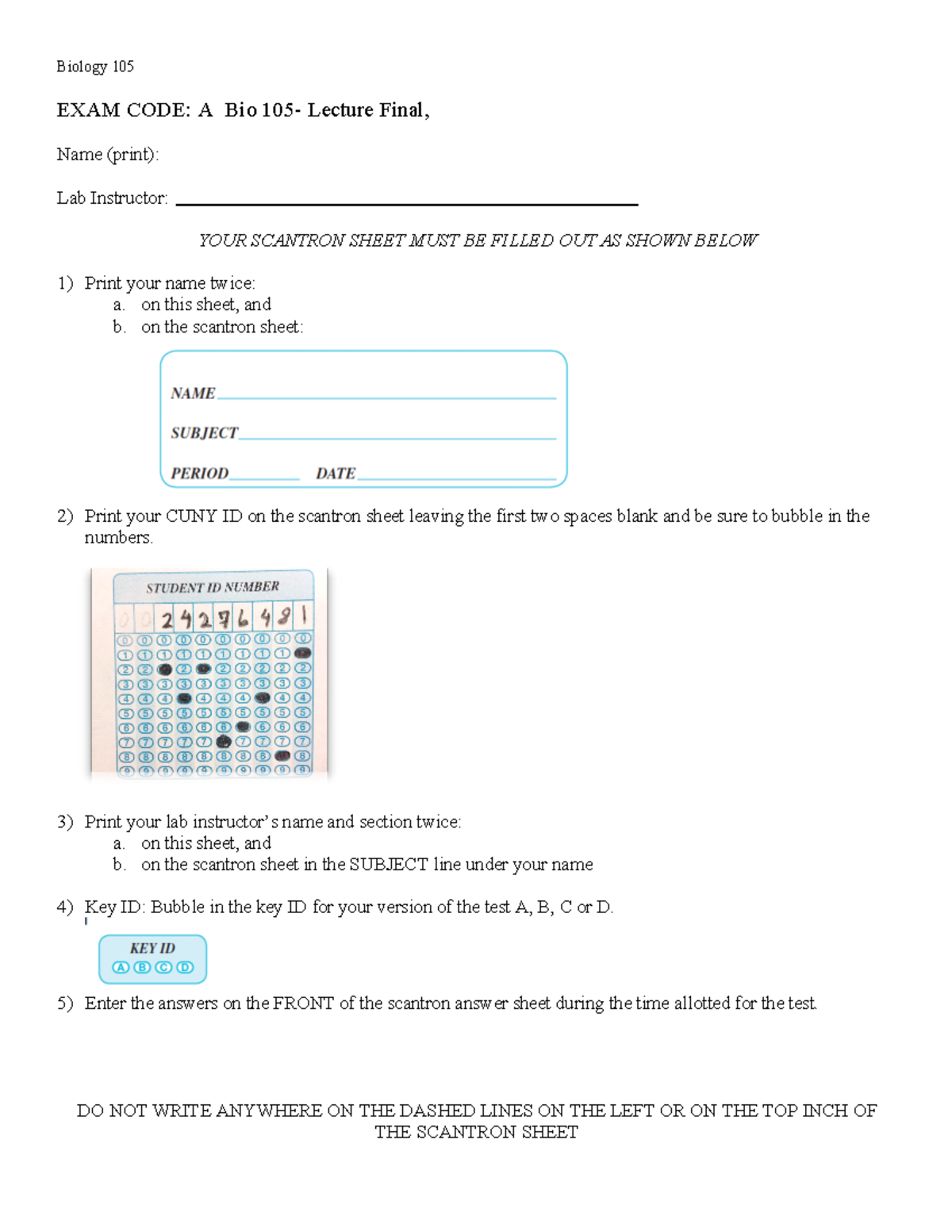 Biology 105 Final Exam Review: Test 3 Answers and Key Concepts - Studocu