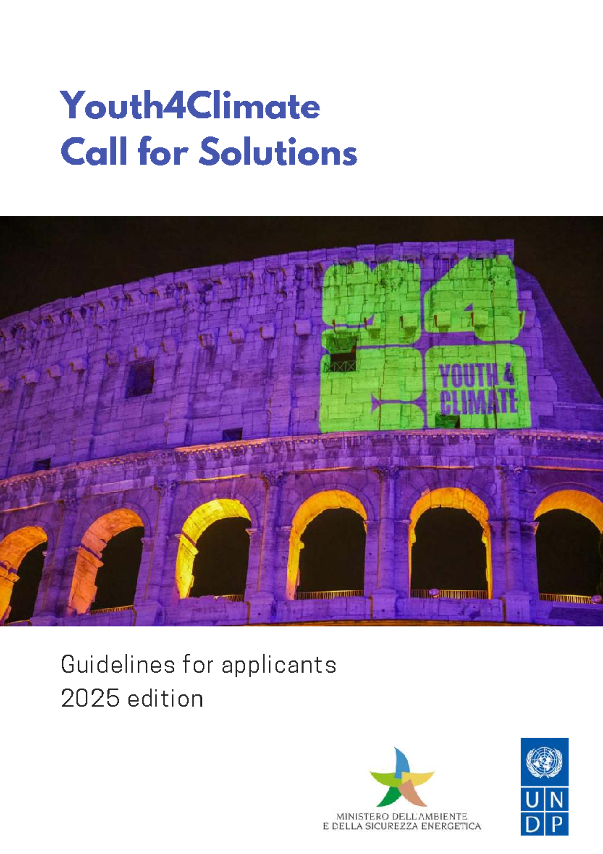 Youth4Climate Call for Solutions: Applicant Guidelines 2025 Edition ...