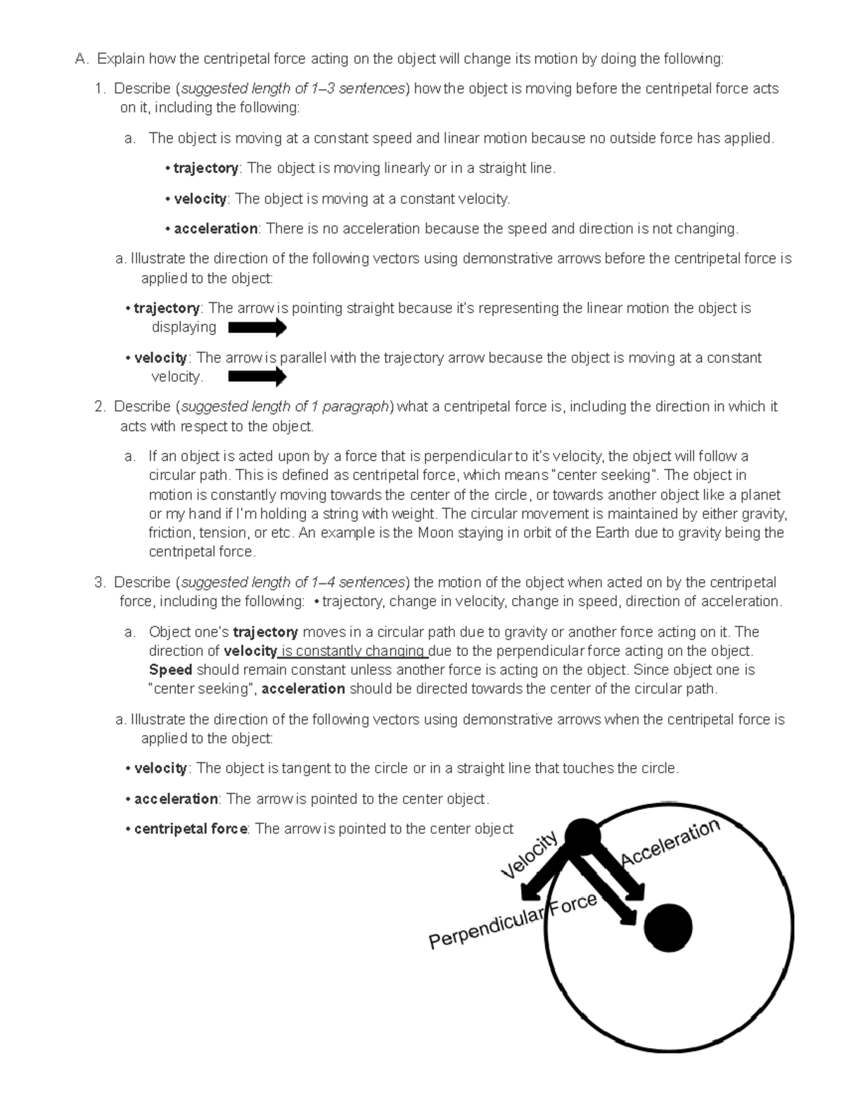 Centripetal Force and Motion: Task 2 - Arnold 010774177 - Studocu