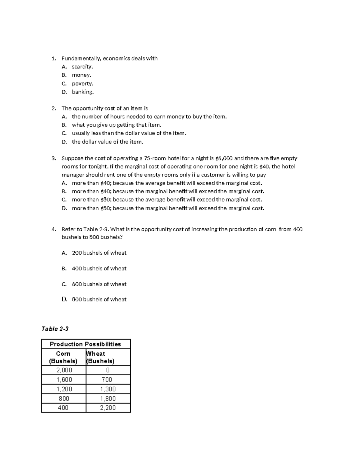 Practice Midterm Exam - Economics Questions & Concepts - Studocu
