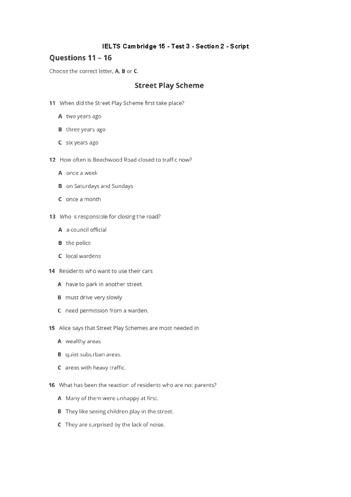 Ielts Cambridge 15 - Test 3 - Section 2 - Script - IELTS Cambridge 15 ...