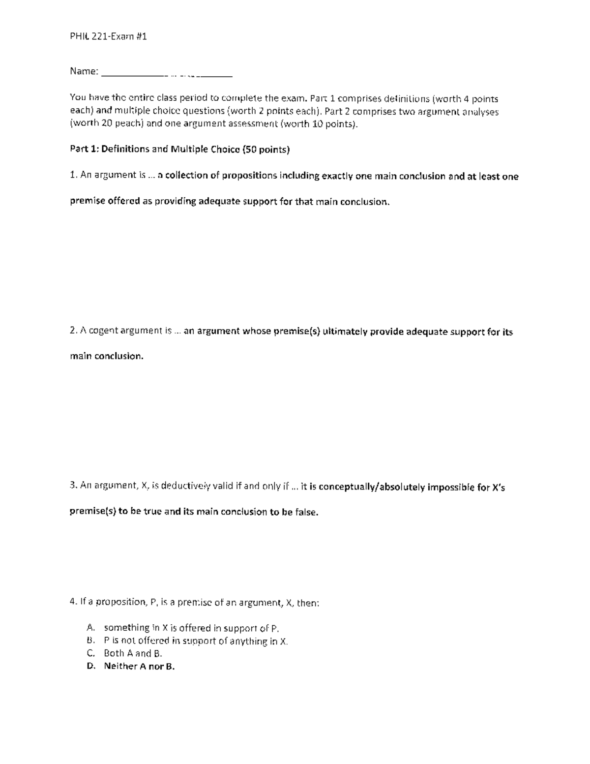 Final Exam Study Guide for PSY 101: Introduction to Psychology - PHIL ...