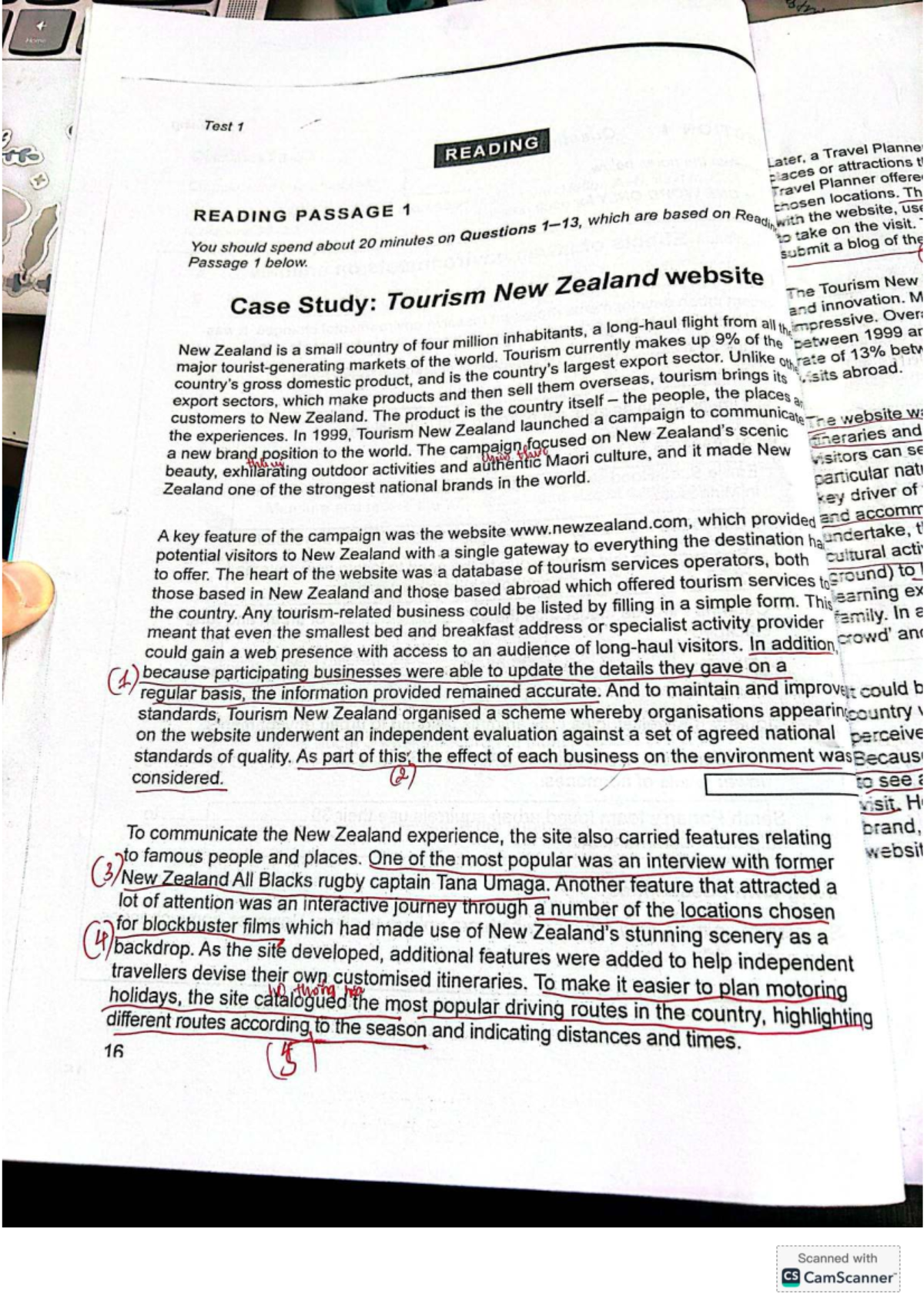 Cambridge 13 Test 1: Reading Passages and Questions Analysis - Studocu