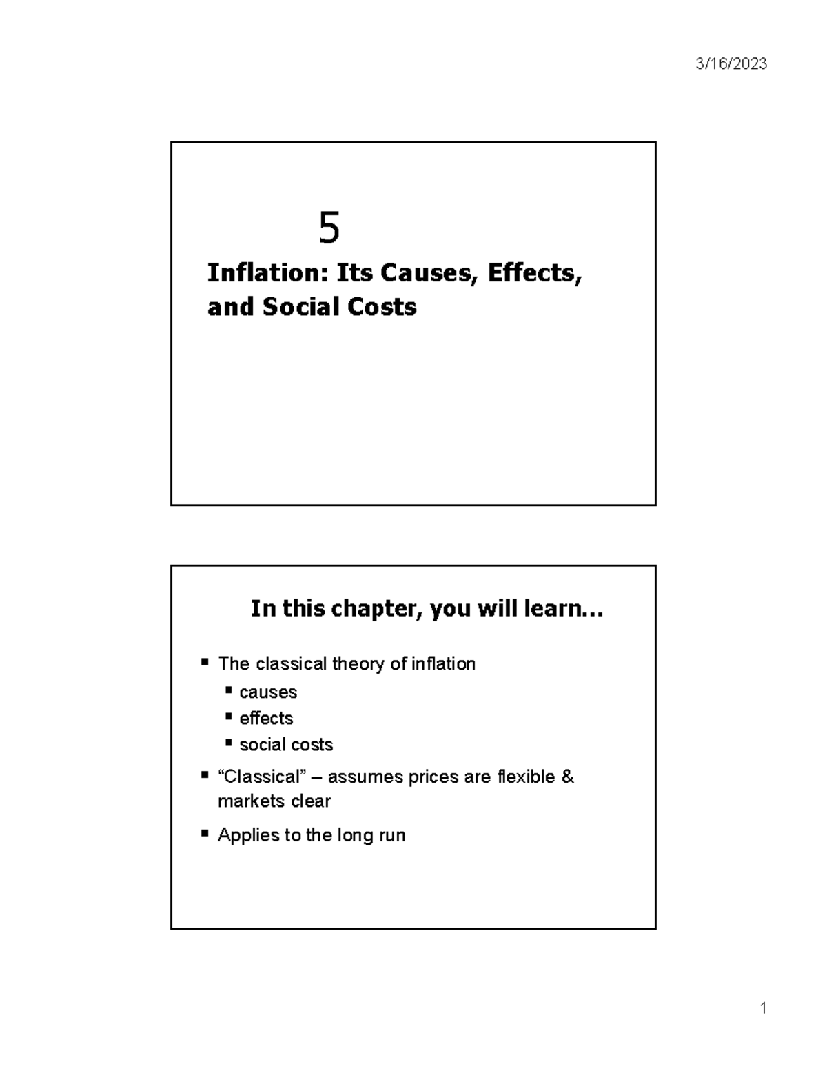 Chapter 5 (Inflation Its Causes, Effects, and Social Costs)-1 ...