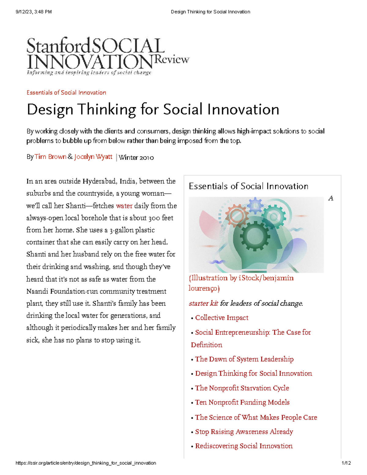 Design Thinking for Social Innovation: Principles & Practices (Course ...