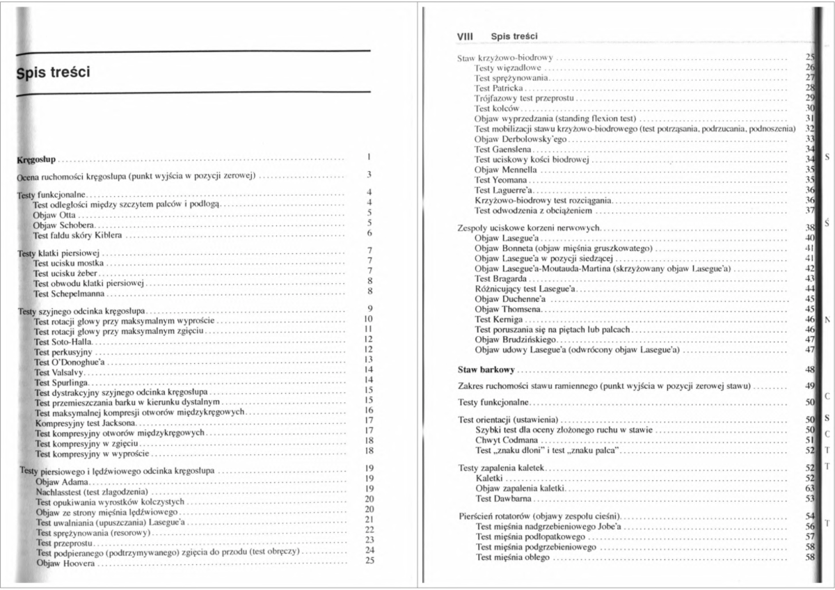 K. Buckup, J. Buckup - Kluczowe Testy Kliniczne na Stawach i Kościach - Document Preview