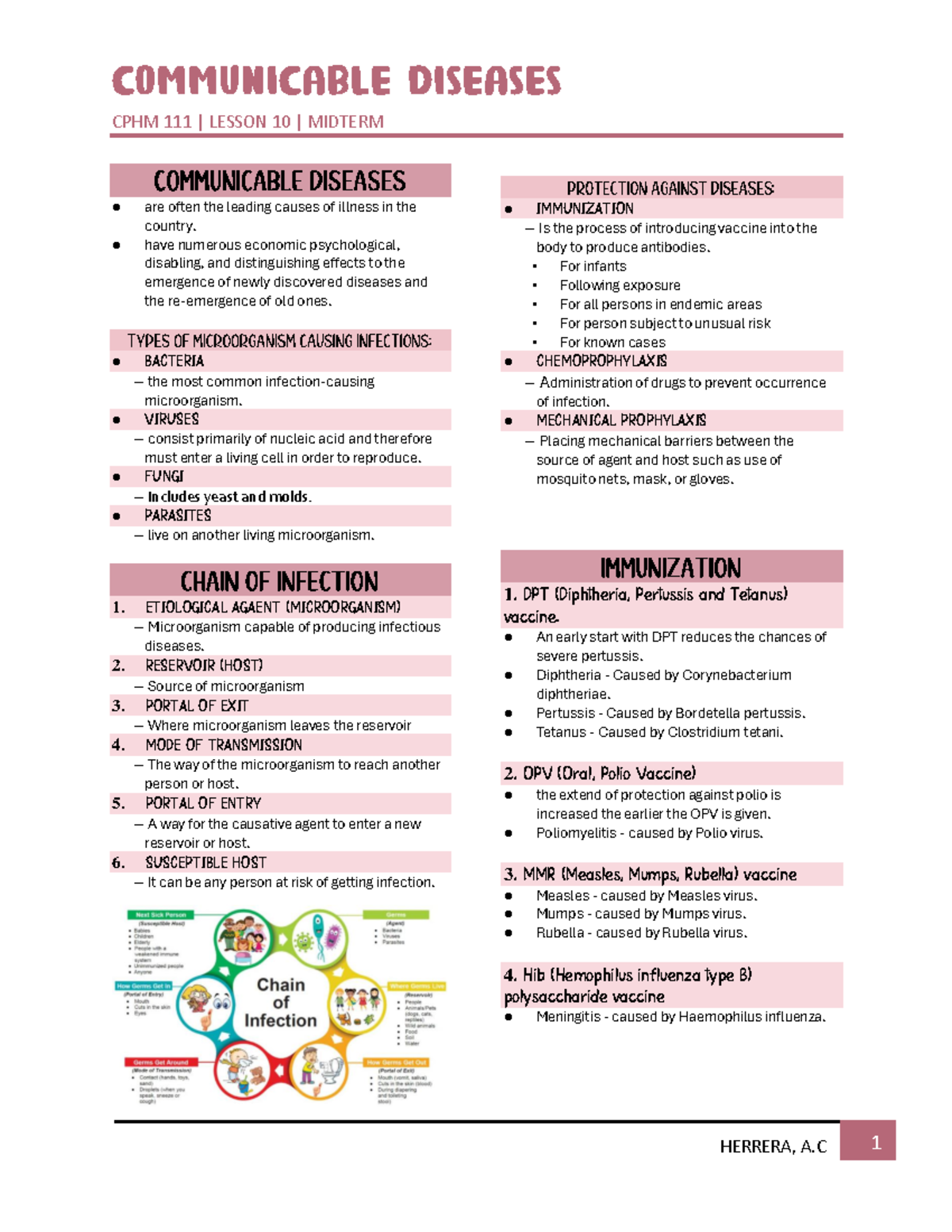 Communicable Disease part 1 - ⚫ are often the leading causes of illness ...