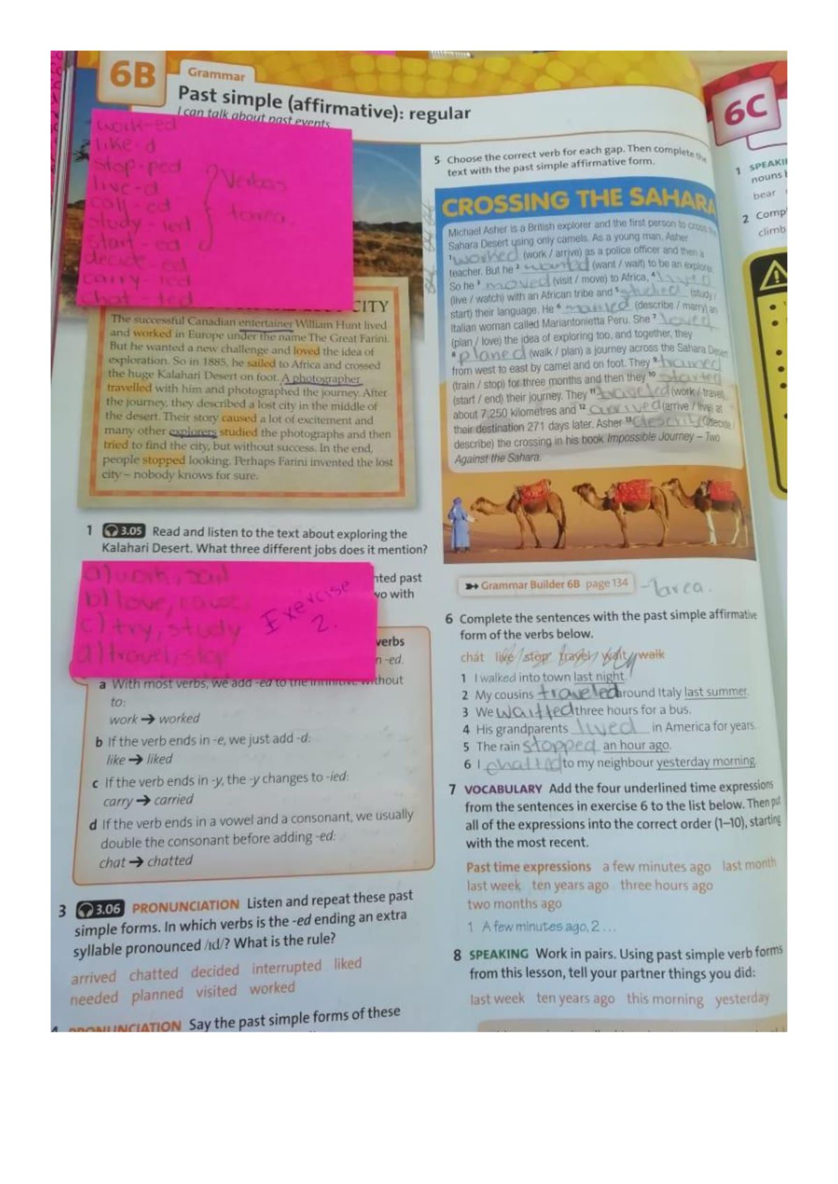 Lesson 6B Student's Book Overview and Key Concepts - Studocu