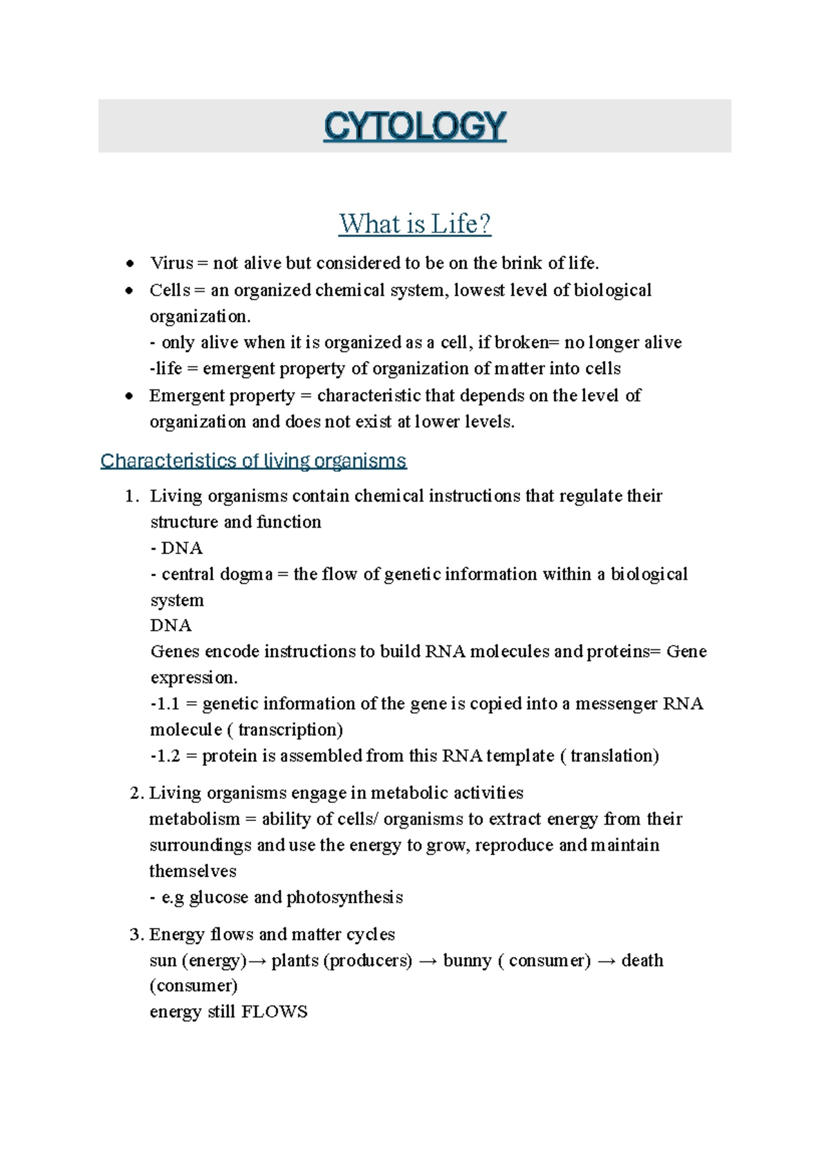 Bio124 - Comprehensive Notes on Evolution and Natural Selection - Studocu