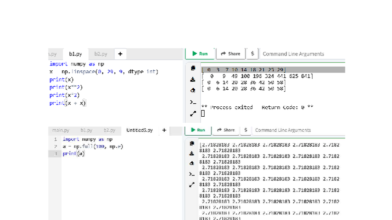 BT 6 - Python Command Line Arguments and NumPy Operations - Studocu