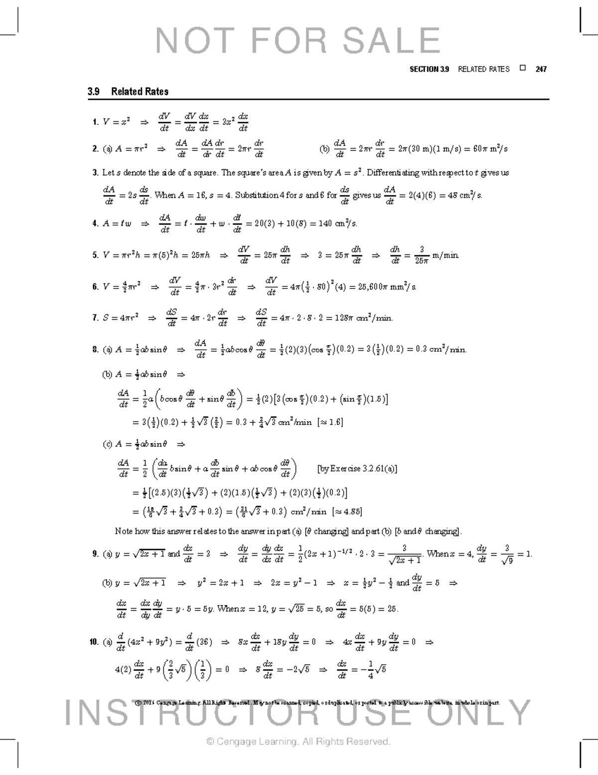 Practice Questions for Calculus: Related Rates (MATH 101) - Studocu