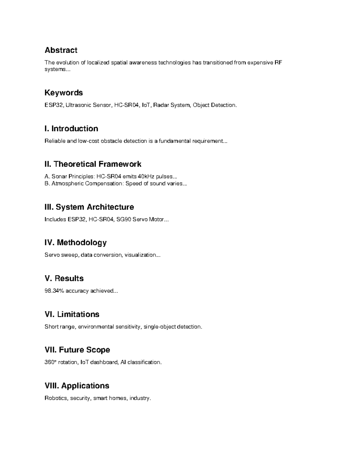 IEEE Radar Paper - bfdctv jj, jh - Abstract The evolution of localized ...