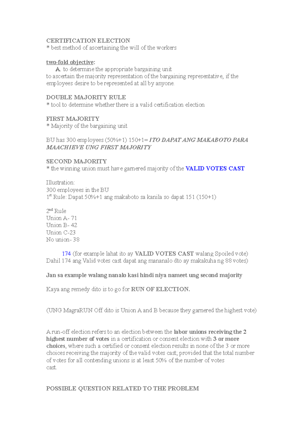 Certification Election in Labor Relations - CERTIFICATION ELECTION best ...
