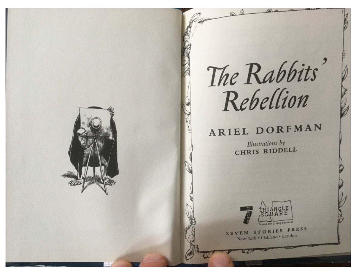 Rebellion of Magical Rabbits: Illustrated Edition (ARIEL DORFMAN) - Studocu