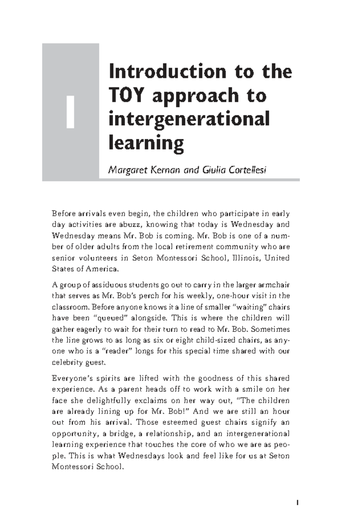 Intergenerational Learning: The TOY Project Framework and Practices - 1 ...