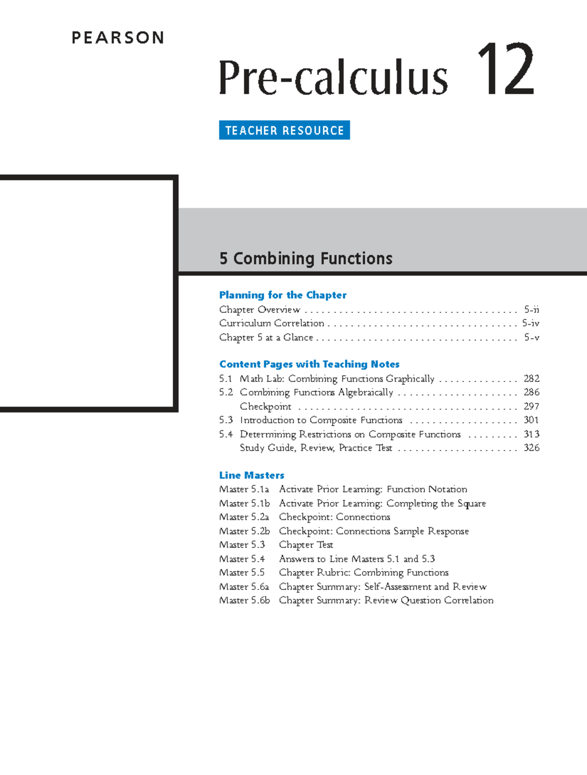 BC 12 Math Final Exam Review: Chapter 5 - Combining Functions - Studocu