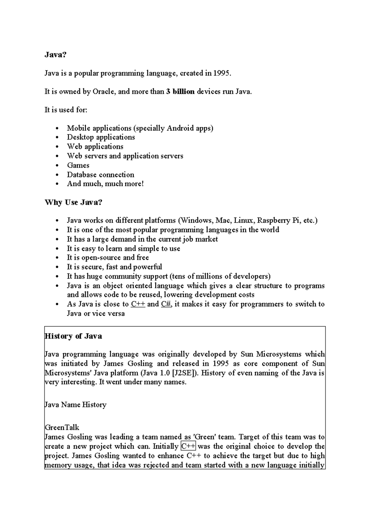 Unit 1 Notes: OOP Concepts in Java (AKTU) - Studocu