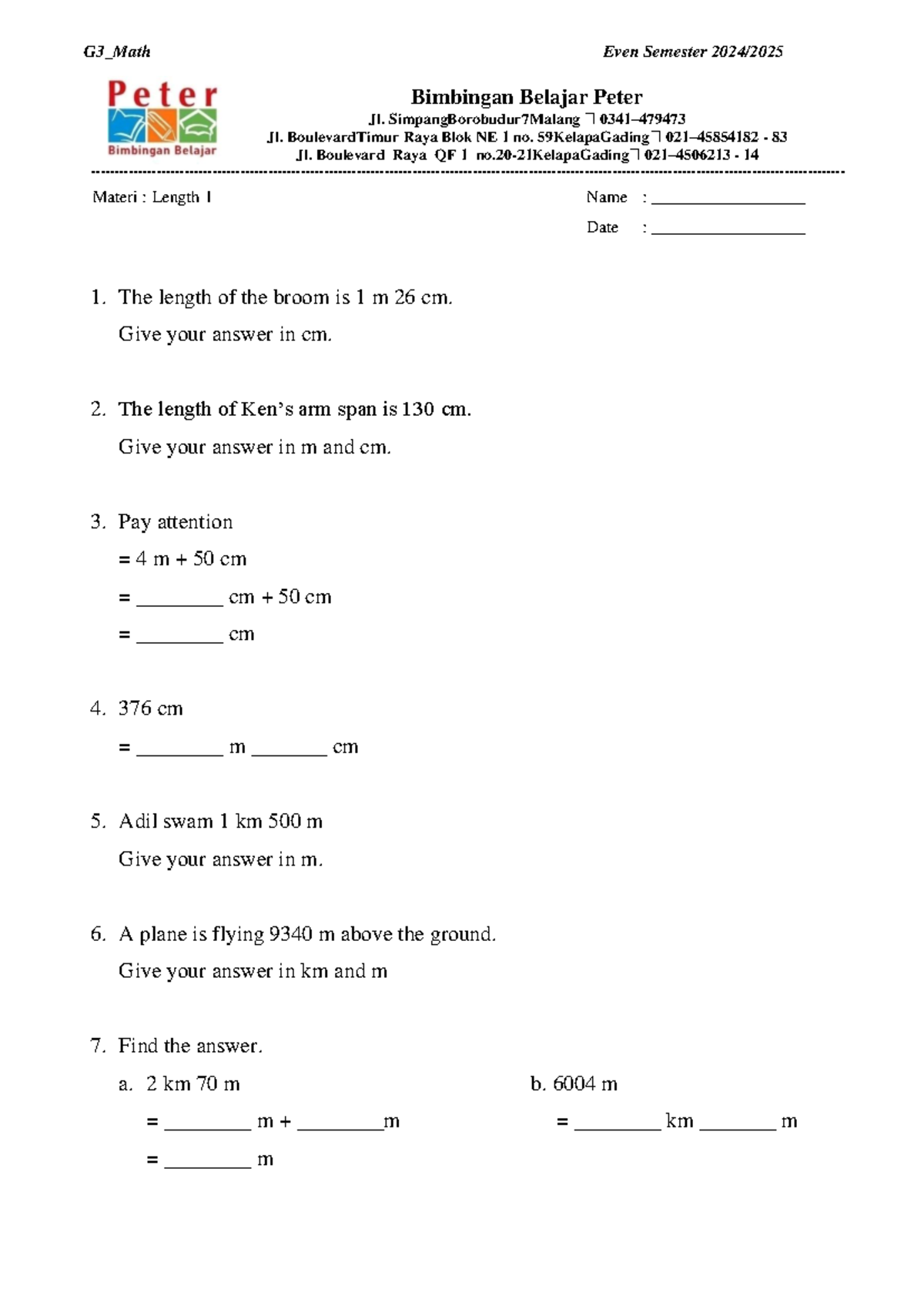 G3_Math Even Semester Test Review: Chapter 11 Concepts and Problems ...